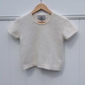Vintage 90's Y2K American Eagle cropped sweater Size small 40% angora